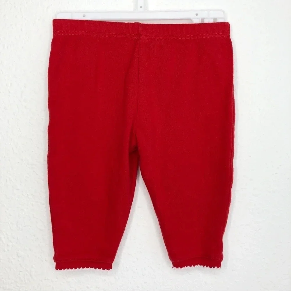 Bella Bliss Christmas pajamas red 2 piece set Snowman embroidery size 3 months‎